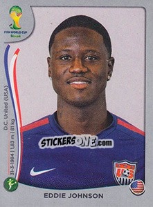 Cromo Eddie Johnson - FIFA World Cup Brazil 2014. Platinum edition - Panini