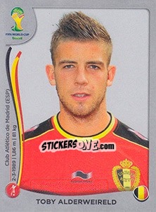 Sticker Toby Alderweireld - FIFA World Cup Brazil 2014. Platinum edition n. 568 - Panini