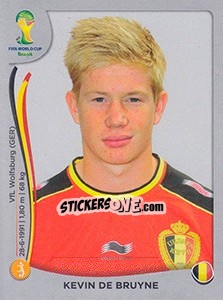 Figurina Kevin De Bruyne - FIFA World Cup Brazil 2014. Platinum edition - Panini