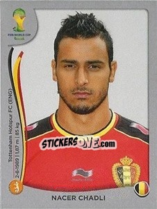 Cromo Nacer Chadli - FIFA World Cup Brazil 2014. Platinum edition - Panini