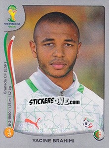 Cromo Yacine Brahimi - FIFA World Cup Brazil 2014. Platinum edition - Panini