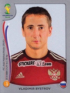 Cromo Vladimir Bystrov - FIFA World Cup Brazil 2014. Platinum edition - Panini