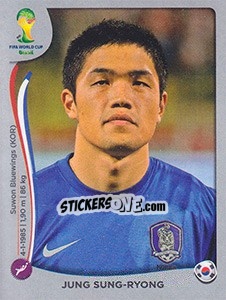Sticker Jung Sung-Ryong - FIFA World Cup Brazil 2014. Platinum edition n. 623 - Panini