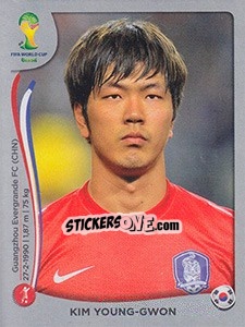 Sticker Kim Young-Gwon - FIFA World Cup Brazil 2014. Platinum edition - Panini