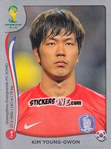 Sticker Kim Young-Gwon - FIFA World Cup Brazil 2014. Platinum edition n. 626 - Panini