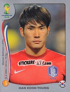 Sticker Han Kook-Young - FIFA World Cup Brazil 2014. Platinum edition - Panini