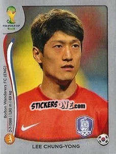 Sticker Lee Chung-Yong - FIFA World Cup Brazil 2014. Platinum edition - Panini