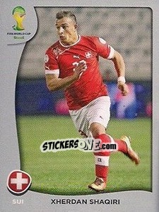 Sticker Xherdan Shaqiri - FIFA World Cup Brazil 2014. Platinum edition - Panini