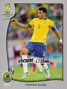 Sticker Thiago Silva - FIFA World Cup Brazil 2014. Platinum edition - Panini