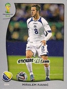 Sticker Miralem Pjanic - FIFA World Cup Brazil 2014. Platinum edition n. P5 - Panini