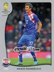 Sticker Mario Mandžukic - FIFA World Cup Brazil 2014. Platinum edition n. P10 - Panini