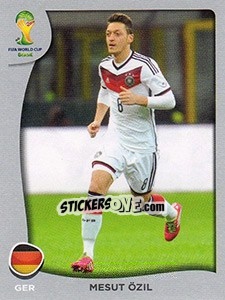 Sticker Mesut Özil - FIFA World Cup Brazil 2014. Platinum edition n. P12 - Panini