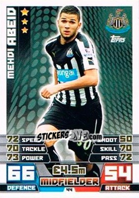Figurina Mehdi Abeid - English Premier League 2014-2015. Match Attax Extra n. 44 - Topps