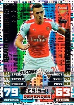 Sticker Calum Chambers - English Premier League 2014-2015. Match Attax Extra n. M1 - Topps