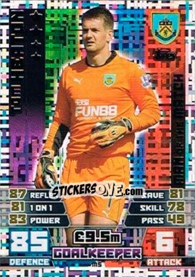 Sticker Tom Heaton - English Premier League 2014-2015. Match Attax Extra - Topps