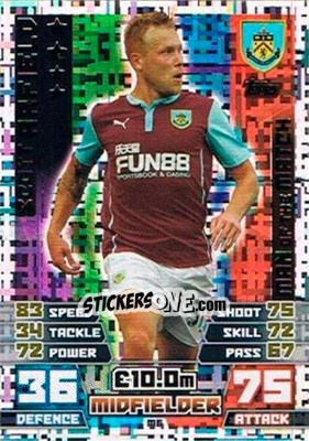 Sticker Scott Arfield - English Premier League 2014-2015. Match Attax Extra n. M6 - Topps