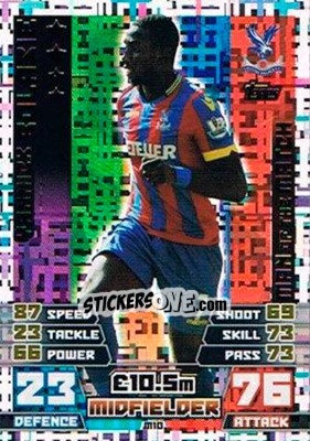 Sticker Yannick Bolasie - English Premier League 2014-2015. Match Attax Extra n. M10 - Topps