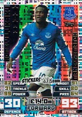 Sticker Romelu Lukaku - English Premier League 2014-2015. Match Attax Extra n. M11 - Topps