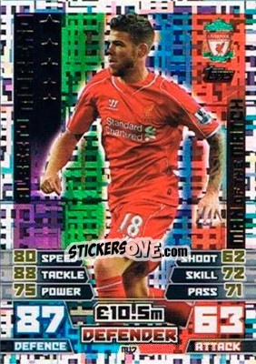 Cromo Alberto Moreno - English Premier League 2014-2015. Match Attax Extra - Topps