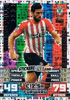 Sticker Graziano Pelle - English Premier League 2014-2015. Match Attax Extra n. M28 - Topps
