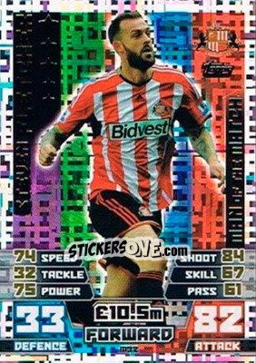 Sticker Steven Fletcher - English Premier League 2014-2015. Match Attax Extra n. M32 - Topps