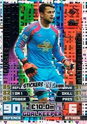 Sticker Lukasz Fabianski - English Premier League 2014-2015. Match Attax Extra n. M33 - Topps