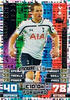 Sticker Harry Kane - English Premier League 2014-2015. Match Attax Extra n. M36 - Topps