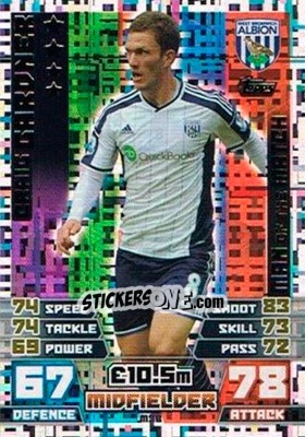Sticker Craig Gardner - English Premier League 2014-2015. Match Attax Extra n. M38 - Topps