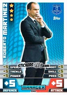 Sticker Roberto Martinez - English Premier League 2014-2015. Match Attax Extra n. MN6 - Topps