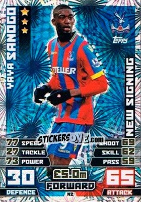 Sticker Yaya Sanogo - English Premier League 2014-2015. Match Attax Extra n. N2 - Topps