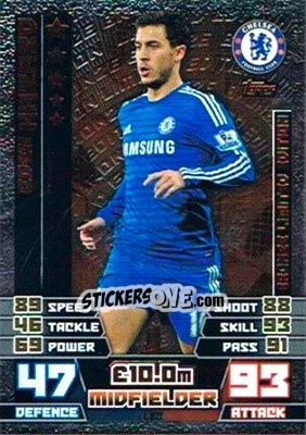 Sticker Eden Hazard - English Premier League 2014-2015. Match Attax Extra n. LE3 - Topps