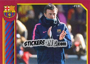 Sticker Luis Enrique in action - FC Barcelona 2014-2015 n. 20 - Panini
