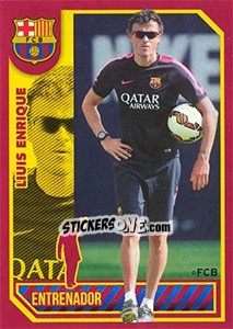 Cromo Luis Enrique (Position) - FC Barcelona 2014-2015 - Panini