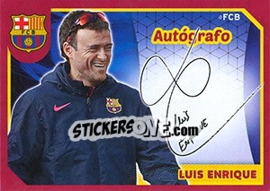 Sticker Luis Enrique (Autografo) - FC Barcelona 2014-2015 n. 23 - Panini