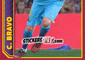 Sticker Claudio Bravo in action - FC Barcelona 2014-2015 - Panini