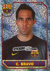 Sticker Claudio Bravo (Portrait) - FC Barcelona 2014-2015 - Panini