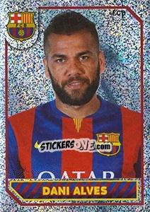 Figurina Dani Alves (Portrait) - FC Barcelona 2014-2015 - Panini