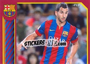 Cromo Montoya in action - FC Barcelona 2014-2015 - Panini