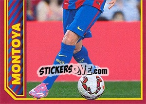 Figurina Montoya in action - FC Barcelona 2014-2015 n. 45 - Panini