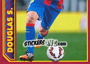 Sticker Douglas S. in action - FC Barcelona 2014-2015 - Panini