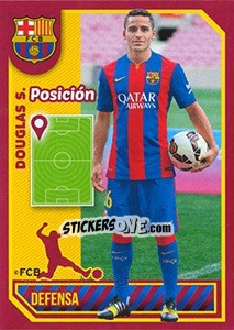 Sticker Douglas S. (Position) - FC Barcelona 2014-2015 n. 52 - Panini