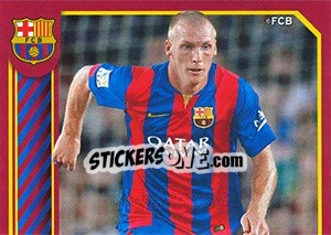 Sticker Jérémy Mathieu in action - FC Barcelona 2014-2015 n. 54 - Panini