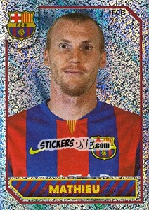 Sticker Jérémy Mathieu (Portrait) - FC Barcelona 2014-2015 n. 56 - Panini