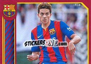 Cromo Bartra in action - FC Barcelona 2014-2015 - Panini