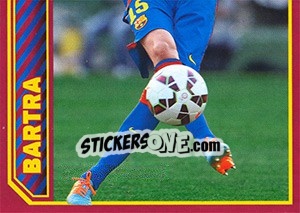 Sticker Bartra in action - FC Barcelona 2014-2015 n. 65 - Panini