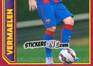 Sticker Vermaelen in action - FC Barcelona 2014-2015 n. 71 - Panini