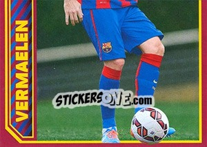 Cromo Vermaelen in action - FC Barcelona 2014-2015 - Panini