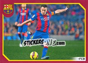 Cromo FC Barcelona in 2014-15 (Xavi) - FC Barcelona 2014-2015 - Panini