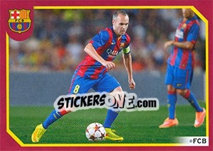 Sticker FC Barcelona in 2014-15 (A.Iniesta)