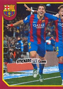 Sticker Goal Celebration - FC Barcelona 2014-2015 n. 89 - Panini